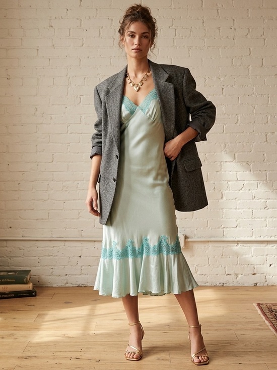 Victoria's Secret Dresses & Skirts - Vintage Victoria’s Secret Silk Lace Turquoise Slip Dress